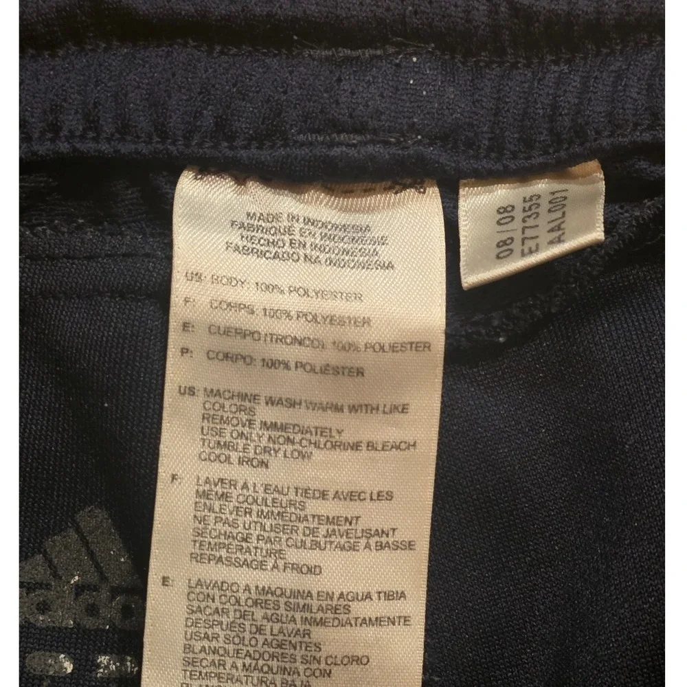Adidas Mens Tracksuit Navy‎ Blue Royal Full Zip Jacket Pants Set E77355 Large